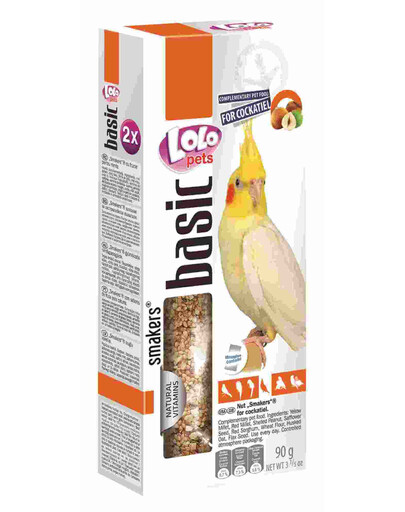 Lolo Pets Smakers su riešutais nimfoms 90 g