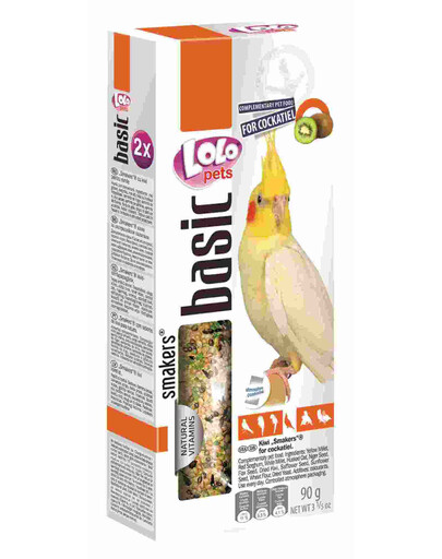 Lolo Pets Smakers su kiviais nimfoms 90 g