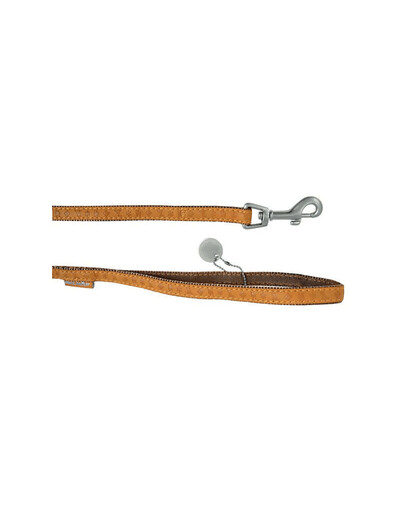Zolux pavadėlis Mac Leather 10 mm / 1,2 m oranžinis