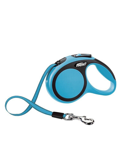 Flexi New Comfort M automatinis juostinis pavadėlis 5 m mėlynas