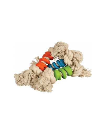 Zolux žaisliukas Twister 30 cm - virvė + kaučiukas rožinis