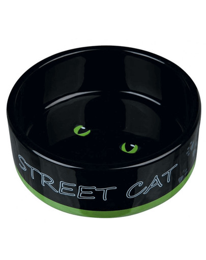 Trixie keramikinis dubenėlis katėms Street Cat 0,3 l / 12 cm