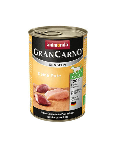 ANIMONDA Grancarno Sensitive konservai su kalakutiena 400 g
