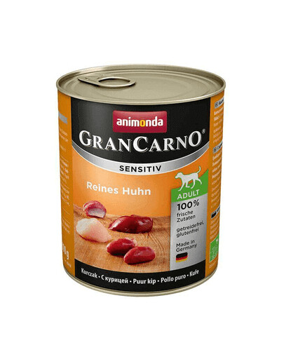 ANIMONDA Grancarno Sensitive Adult konservai su vištiena 800 g