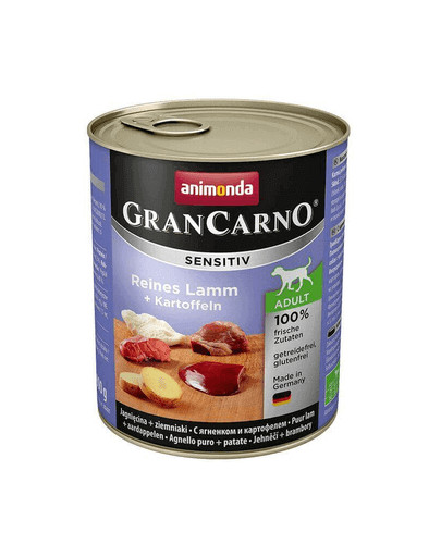 ANIMONDA Grancarno Sensitive Jehněčí a brambory 800 g