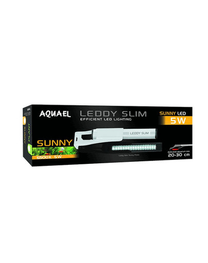 Aquael Leddy Slim 5W Sunny 20-30 cm LED šviestuvas akvariumui