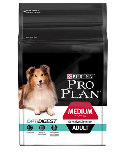 PURINA Pro Plan Medium Adult Sensitive Digestion OptiDigest Jehněčí 3 kg