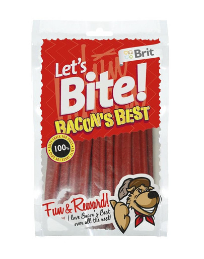 BRIT Lets Bite Dog Bacons Best 105g