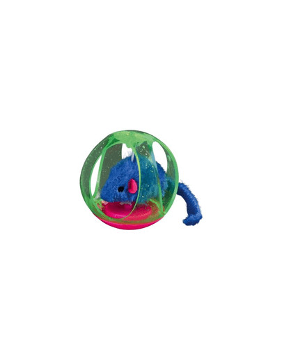 Trixie 22 kamuoliukai su pelėmis Bobo plastikiniai/pliušiniai 6 cm