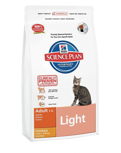 Hill'S Science Plan Feline Adult Light Chicken 10 kg