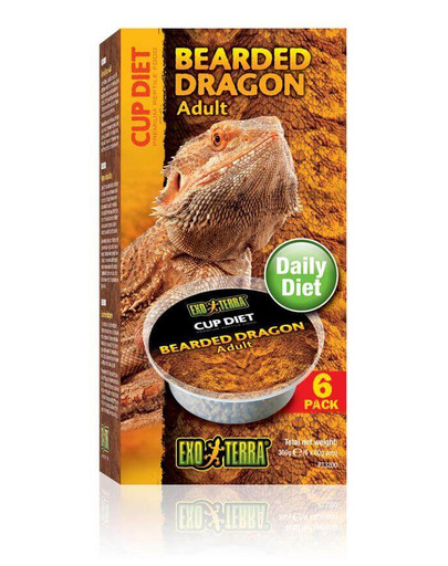 Exo Terra Bearded Dragon Adult maistas suaugusiai barzdotojai agamai 6X60 g