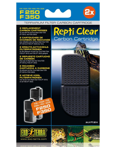 Exo Terra Repti Clear F250 filtro anglies kasetė