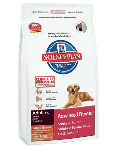Hill'S Science Plan Canine Adult Advanced Fitness Large Breed Lamb & Rice 12 kg