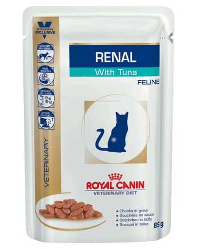 Roayl Canin Renal Feline konservai su tunais 48 x 85 g