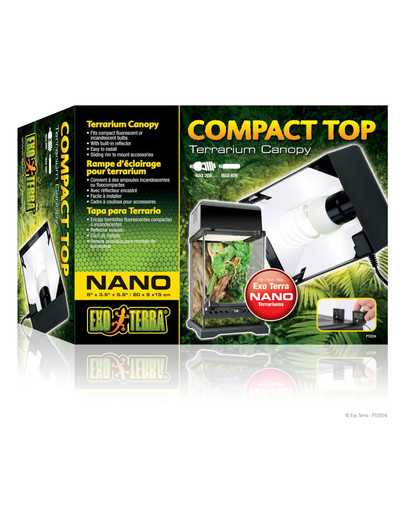Exo Terra Compact Top Nano šviestuvas 20x9x15 cm