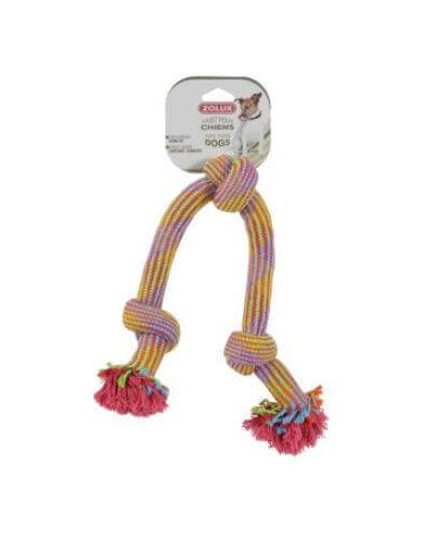 Zolux žaislas virvė su 3 mazgais spalvota 48 cm