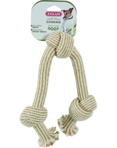 ZOLUX žaislas natūrali virvė su 3 mazgais 48 cm