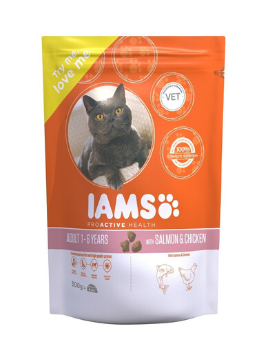 IAMS Cat Adult All Breeds Salmon 300 g