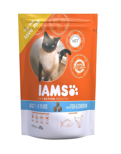 IAMS Cat Adult All Breeds Ocean Fish 300 g