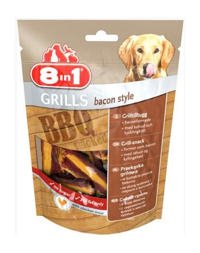 8IN1 Grills Bacon Style skanėstai 80 g