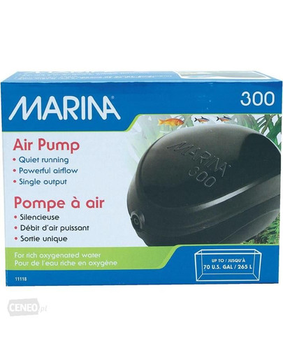 HAGEN Marina Air Pump 300 oro pompa iki 265 L