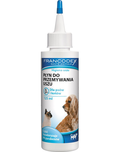 FRANCODEX skystis šunų ir kačių ausų valymui 125 ml