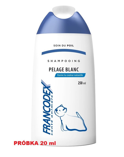FRANCODEX šampūnas šunims, baltam kailiui 20ml