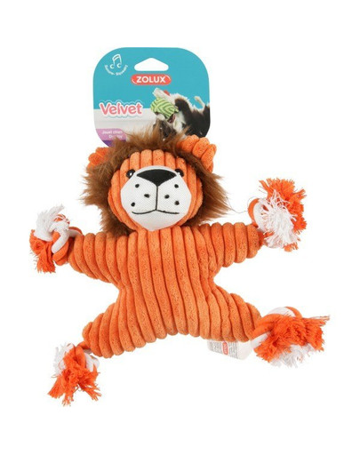 ZOLUX pliušinis žaislas Velvet liūtė Virginia oranžinis