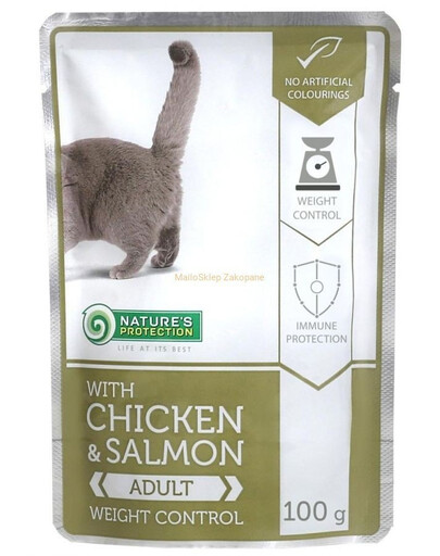 NATURES PROTECTION with Chicken & Salmon Weight Control 100 g