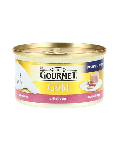 GOURMET Gold Mus konservai su jautiena 85 g