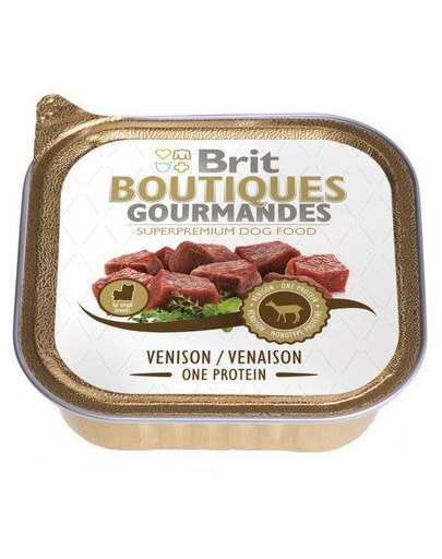 BRIT Boutiques Gourmandes One Meat Venison Small Bread 150g