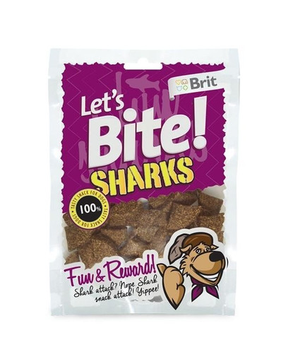 BRIT Care Let's Bite Dog Sharks 150g