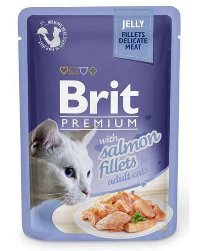 BRIT Premium konservai katėms Salmon in Jelly 85g