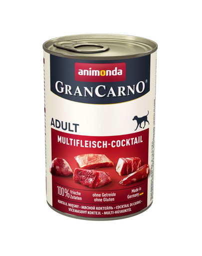 Animonda Grancarno Adult 400 g suaugusių šunų konservai su įvairių rūšių mėsa