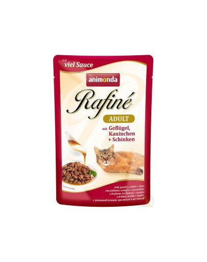 ANIMONDA Rafiné Soupé Adult su paukštiena, triušiena ir kumpiu 100 g