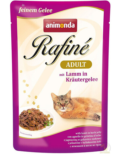 ANIMONDA Rafiné Soupé Adult ėriena žolelių želėje 100 g