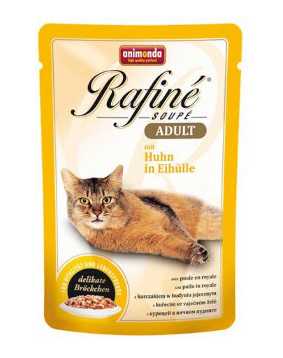 ANIMONDA Rafiné Soupé Adult vištiena kiaušinių pudinge 100 g