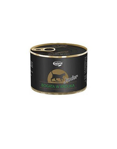 DOLINA NOTECI Natural Taste Junior konservai su triušiena 185 g