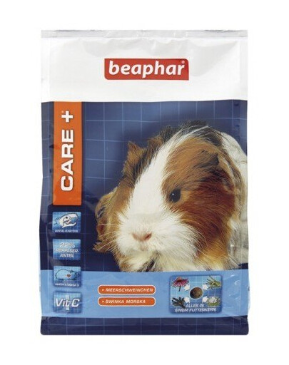 BEAPHAR Care+ jūrų kiaulytėms skirtas ėdalas 1,5 kg