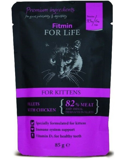 FITMIN Cat For Life pouch kitten chicken 85 g