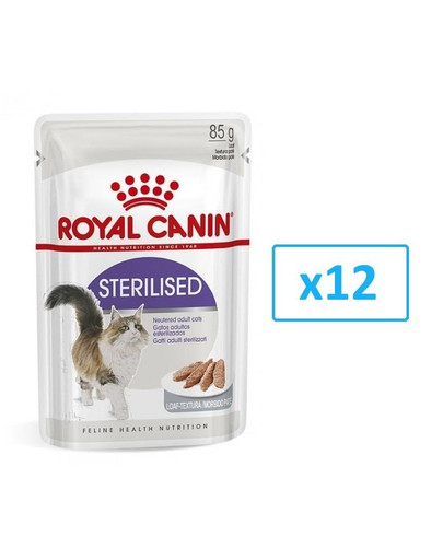 Royal Canin Sterilised paštetas 12 X 85 g