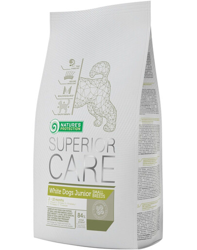NATURES PROTECTION Superior Care White Dogs Small Breed Junior 10 kg