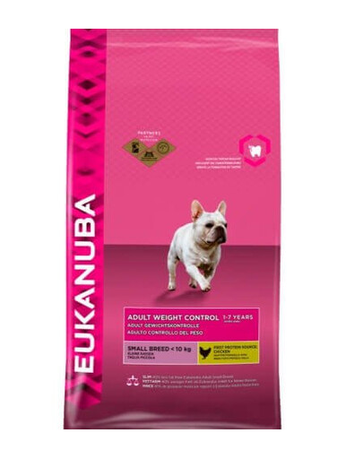 EUKANUBA Weight Control Adult Small Breeds Chicken 3 kg