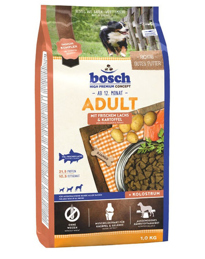 Bosch Adult Salmon&Potato su lašiša ir bulvėmis1 kg