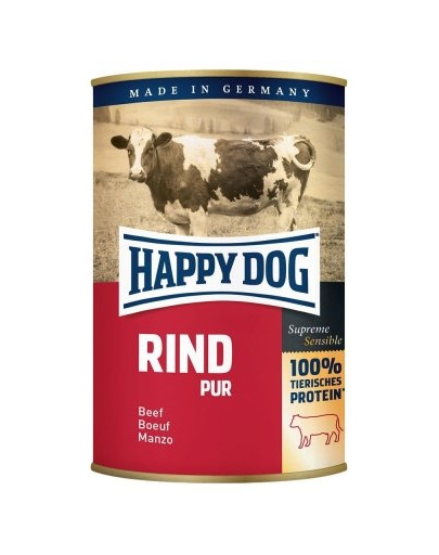 Happy Dog Rind Pur konservai šunims su jautiena 400 g