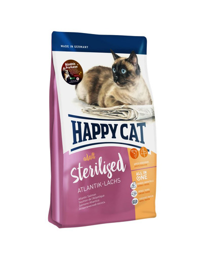 HAPPY CAT Supreme Adult Sterilised su lašiša 1,4 kg