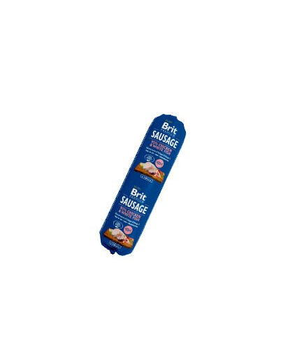 BRIT Premium Sausage Chicken & White Fish su vištiena ir balta žuvimi 800 g