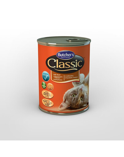 BUTCHER'S Classic konservai su jautienos gabaliukais drebučiuose 400 g