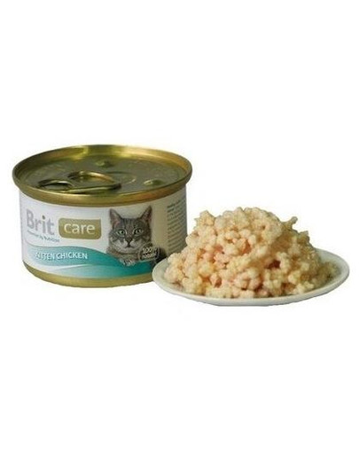 BRIT Care Cat Kitten konservai kačiukams su vištiena 80 g