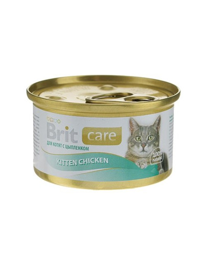 BRIT Care Cat Kitten konservai kačiukams su vištiena 80 g